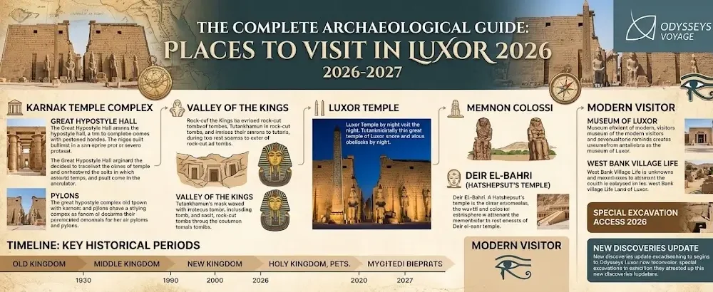 Places to visit in Luxor 2026- 2027: The Complete Archaeological Guide