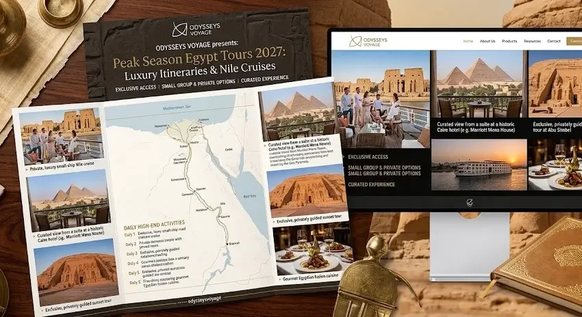 Peak Season Egypt Tours 2027: Luxury Itineraries & Nile Cruises