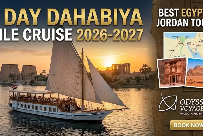 7 Day Dahabiya Nile Cruise 2026- 2027 | Best Egypt & Jordan Tours