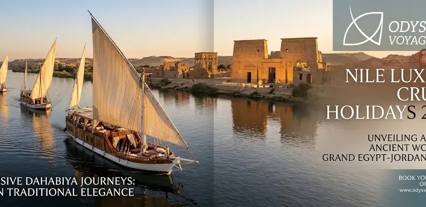 Nile Luxury Cruise Holidays 2026: Dahabiya Journeys & Egypt-Jordan Tours