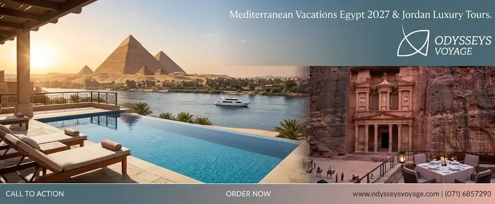 Mediterranean Vacations Egypt 2027 & Jordan Luxury Tours