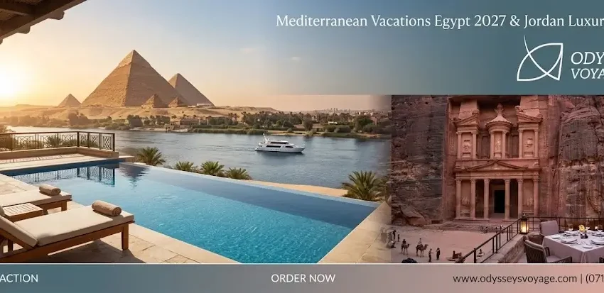 Mediterranean Vacations Egypt 2027 & Jordan Luxury Tours